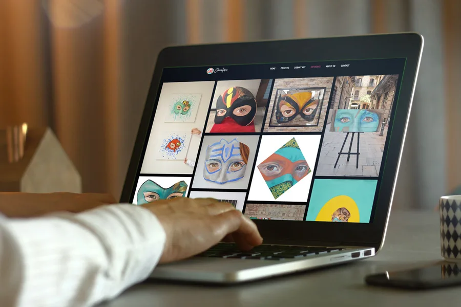 desarrollo pagina de portafolio - estudio tres6nueve